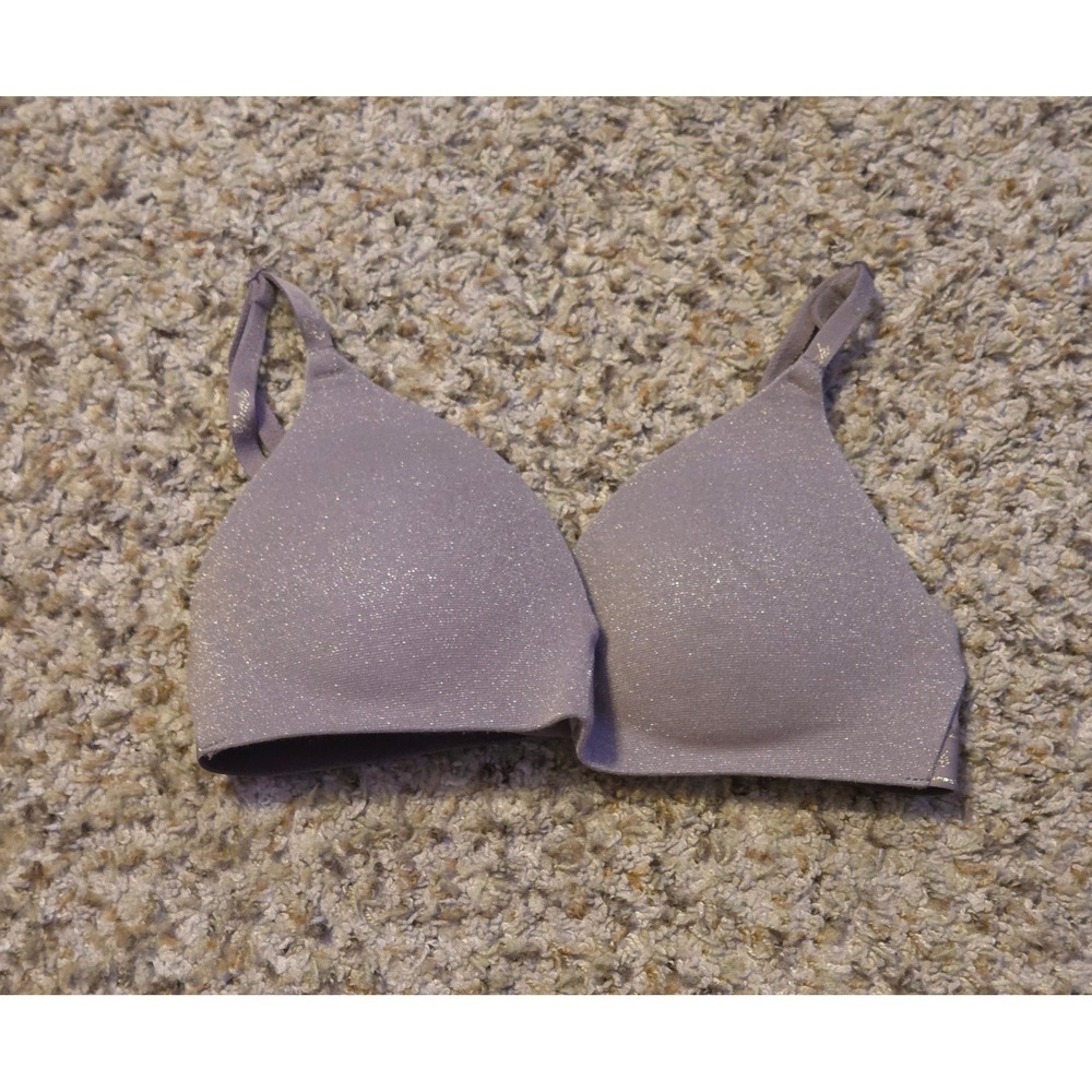 Pink Victoria's Secret Wireless Push Up Bra Women's‎ Size 32C Brown